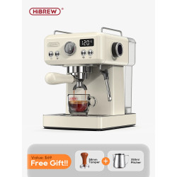 Macchina per caffè espresso HIBREW 20 Bar: temperatura regolabile, cappuccino e altro ancora